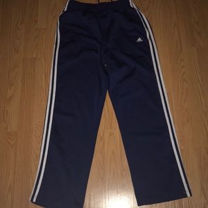 navy adidas track pants
